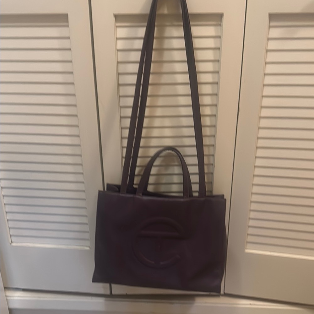 Telfar Purple Shopping Bag